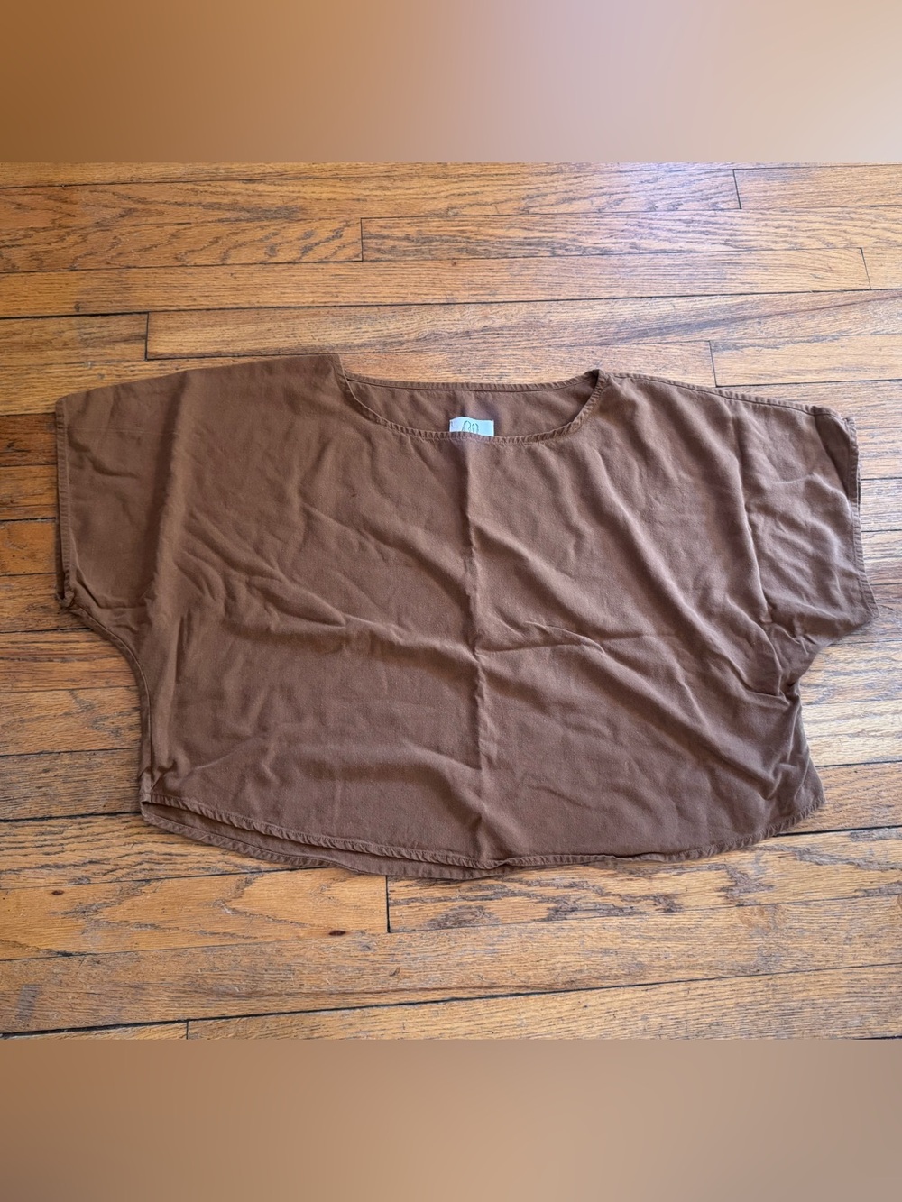 Jamie + The Jones rust silk blank canvas top